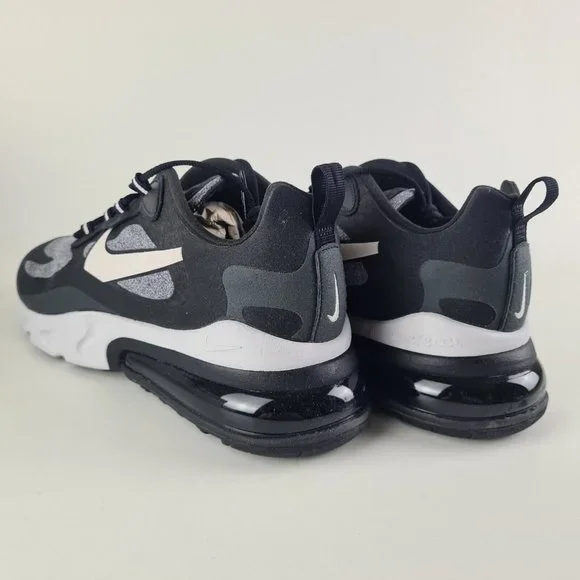 Nike Air Max 270 React Black Running Sneakers Athletic Mens Shoes - Picture 9 of 11